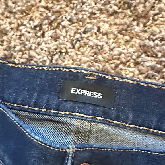Express Women's Blue Flare Jeans - Picture 7 of 10